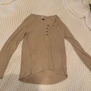 Beige henley top!